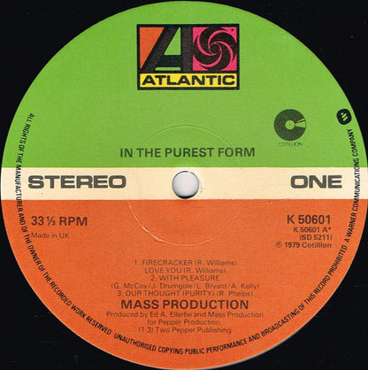 Mass Production : In The Purest Form (LP, Album)