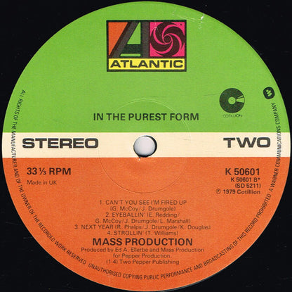 Mass Production : In The Purest Form (LP, Album)