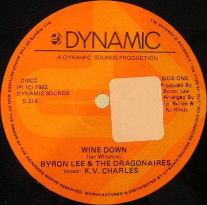 Byron Lee And The Dragonaires : Wine Down (12")