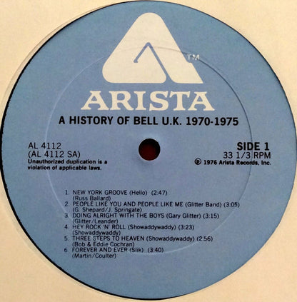 Various : History Of Bell U.K. 1970-1975 (LP, Comp)
