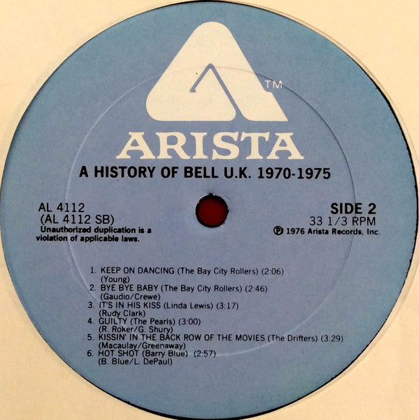 Various : History Of Bell U.K. 1970-1975 (LP, Comp)