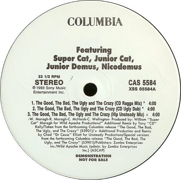 Super Cat (2) & Junior Cat & Junior Demus & Nicodemus : The Good, The Bad, The Ugly & The Crazy (12", Promo)