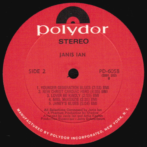 Janis Ian : Janis Ian (LP, Album, RE, All)