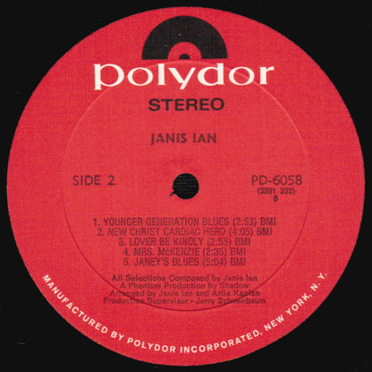 Janis Ian : Janis Ian (LP, Album, RE, All)