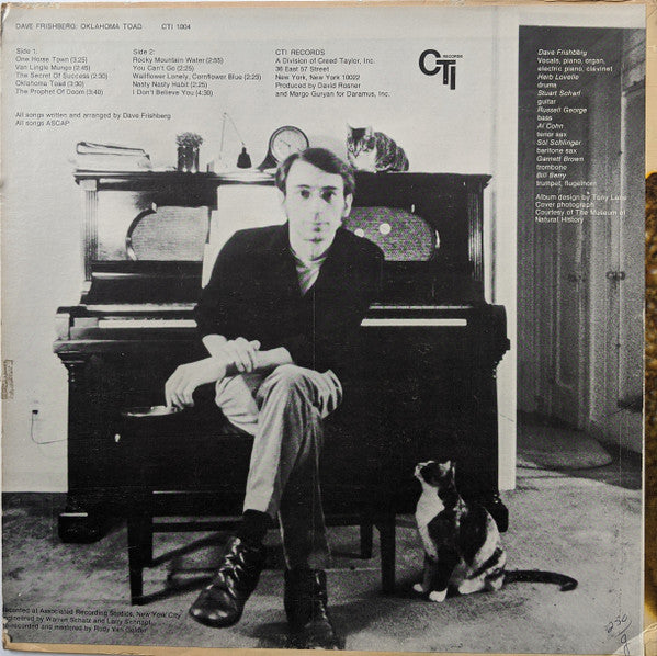 Dave Frishberg : Oklahoma Toad (LP, Album)
