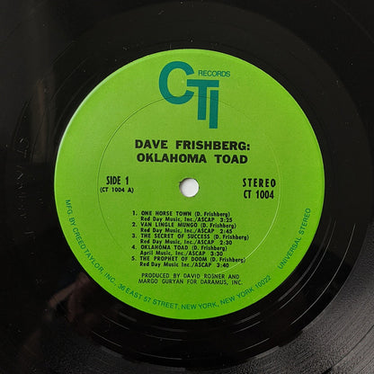 Dave Frishberg : Oklahoma Toad (LP, Album)