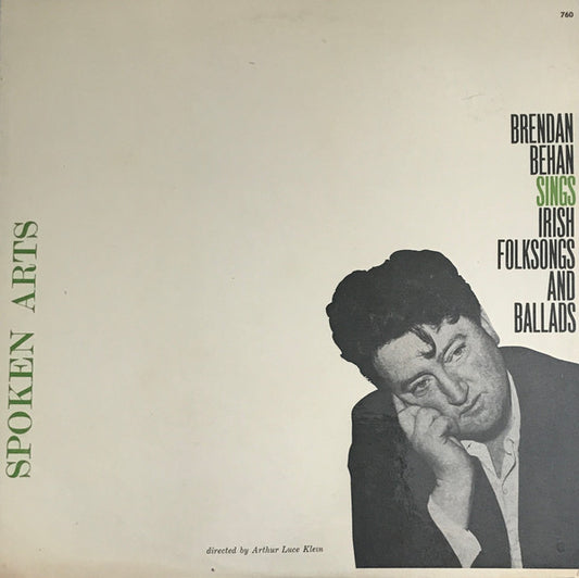 Brendan Behan : Irish Folksongs And Ballads (LP, Album, Mono)