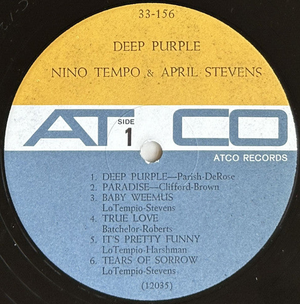 Nino Tempo & April Stevens : Deep Purple (LP, Album, Mono, MGM)