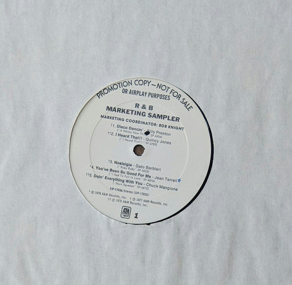 Various : R & B Hit Kit III (LP, Promo, Smplr)