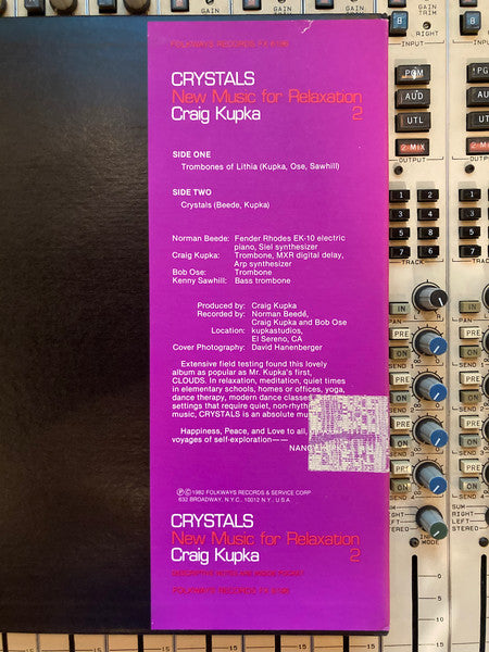 Craig Kupka : Crystals - New Music For Relaxation 2 (LP)