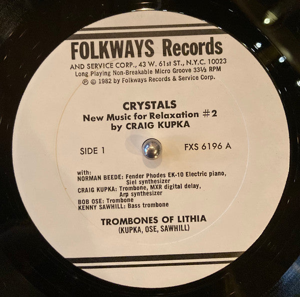 Craig Kupka : Crystals - New Music For Relaxation 2 (LP)