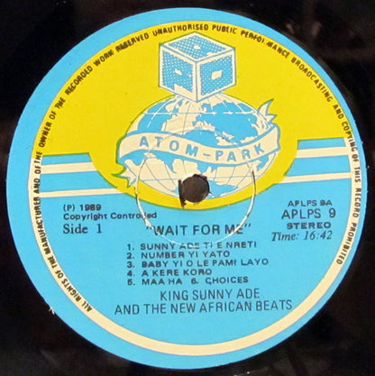 King Sunny Ade And The New African Beats : Wait For Me (LP, Album)