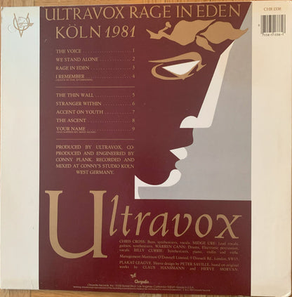 Ultravox : Rage In Eden (LP, Album, Ter)