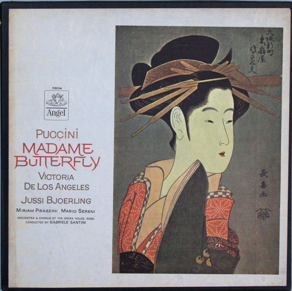 Giacomo Puccini - Victoria De Los Angeles, Jussi Björling, Miriam Pirazzini, Mario Sereni, Orchestra Del Teatro Dell'Opera Di Roma & Coro Del Teatro Dell'Opera Di Roma, Gabriele Santini (2) : Madame Butterfly (3xLP, Mono, RE, RP, Scr)