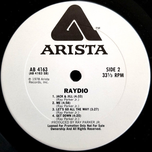 Raydio : Raydio (LP, Album, Promo, Ter)