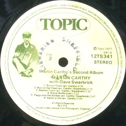 Martin Carthy : Martin Carthy's Second Album (LP, Album, RE)