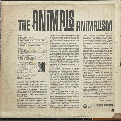 The Animals : Animalism (LP, Album, Mono)