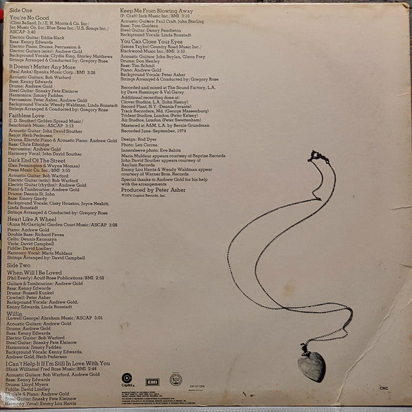 Linda Ronstadt : Heart Like A Wheel (LP, Club, Hyb)
