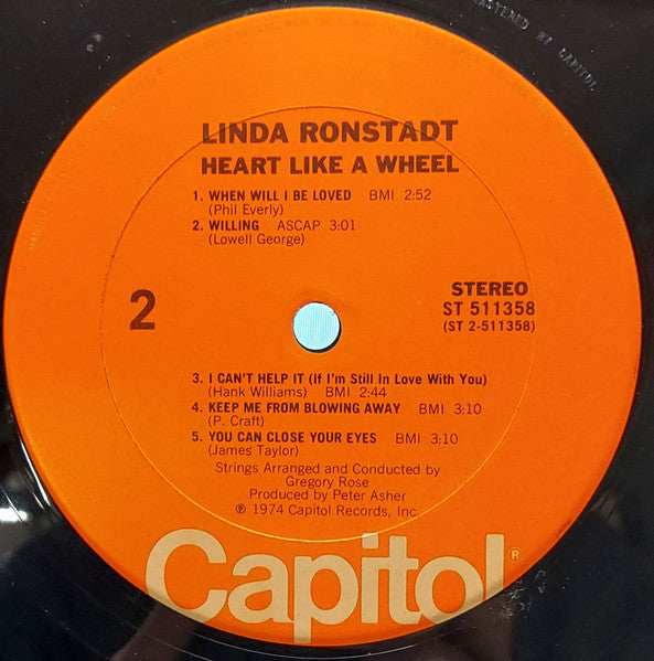 Linda Ronstadt : Heart Like A Wheel (LP, Club, Hyb)