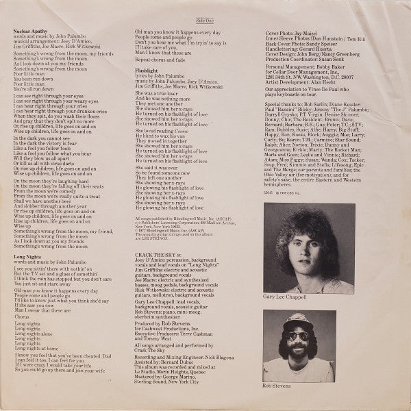 Crack The Sky : Safety In Numbers (LP, Album, Promo, San)