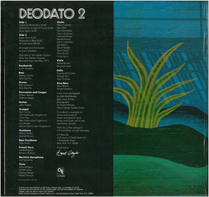 Eumir Deodato : Deodato 2 (LP, Album, Sid)