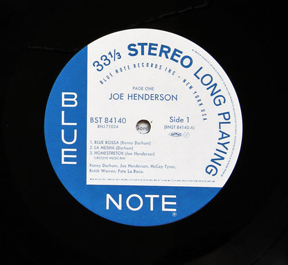 Joe Henderson : Page One (LP, Album, RE)