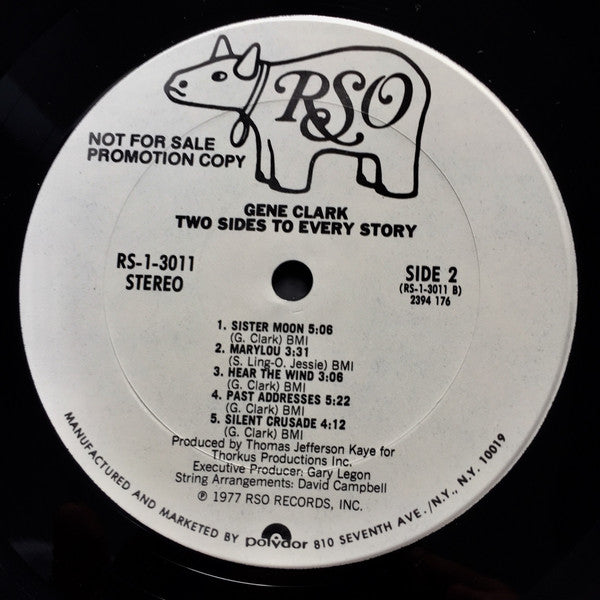 Gene Clark : Two Sides To Every Story (LP, Album, Promo)
