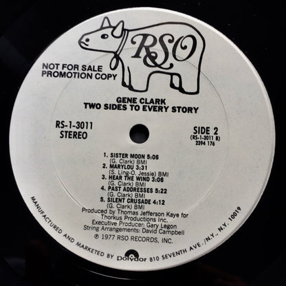 Gene Clark : Two Sides To Every Story (LP, Album, Promo)