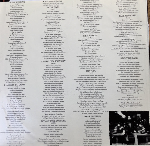 Gene Clark : Two Sides To Every Story (LP, Album, Promo)