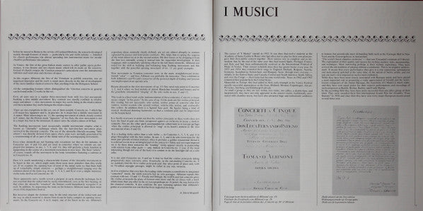 Tomaso Albinoni – Roberto Michelucci, I Musici : 12 Concerti, Op. 10 (3xLP + Box, Album)