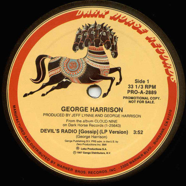 George Harrison : Devil's Radio (12", Promo)