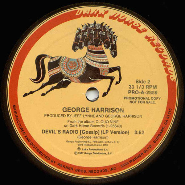George Harrison : Devil's Radio (12", Promo)