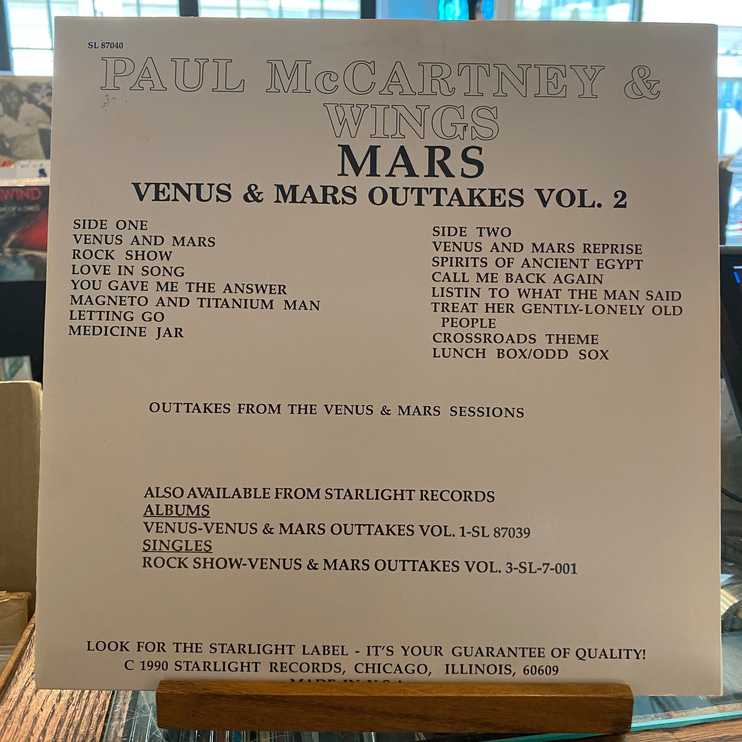 Paul McCartney & Wings – Mars - Venus & Mars Outtakes Vol. 2