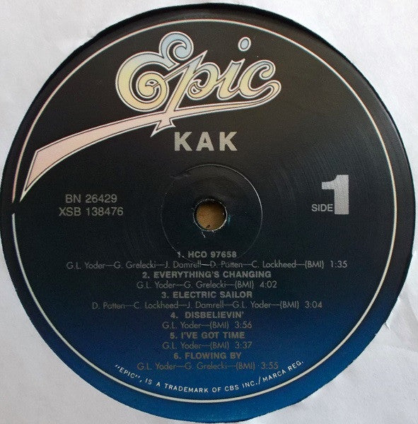 Kak : Kak (LP, Album, RE, Blu)