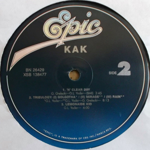 Kak : Kak (LP, Album, RE, Blu)