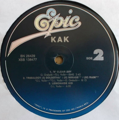 Kak : Kak (LP, Album, RE, Blu)