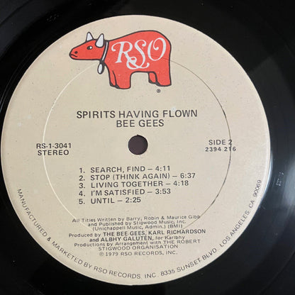 Bee Gees : Spirits Having Flown (LP, Album, Kee)