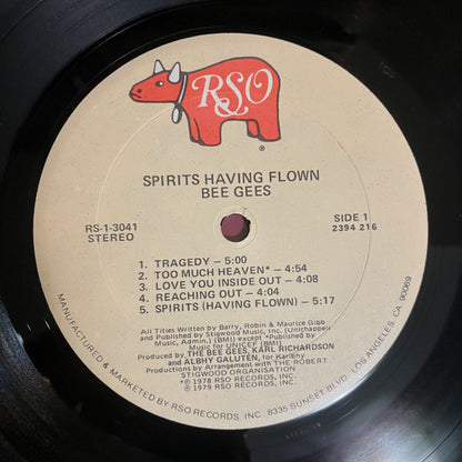 Bee Gees : Spirits Having Flown (LP, Album, Kee)