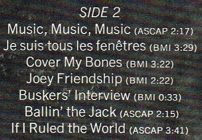 The Buskers (3) : Buskers (LP, Album)