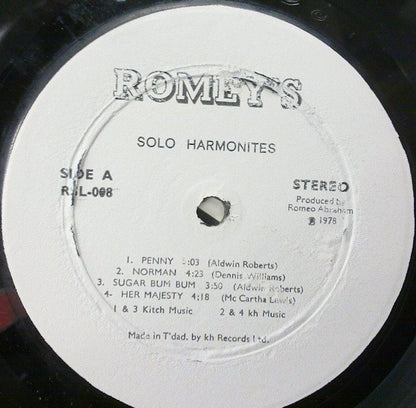 Solo Harmonites Steel Orchestra : Solo Harmonites (LP)
