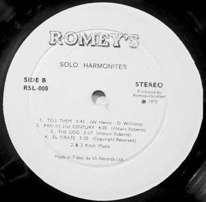 Solo Harmonites Steel Orchestra : Solo Harmonites (LP)