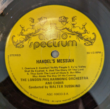 Georg Friedrich Händel, London Philharmonic Orchestra, Walter Susskind, London Philharmonic Choir, Frederick Jackson : The Messiah (The Original Manuscript) (3xLP, Album + Box)