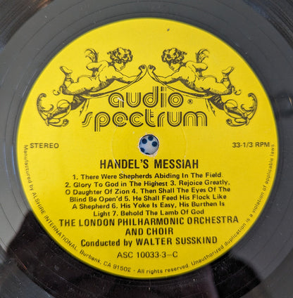 Georg Friedrich Händel, London Philharmonic Orchestra, Walter Susskind, London Philharmonic Choir, Frederick Jackson : The Messiah (The Original Manuscript) (3xLP, Album + Box)