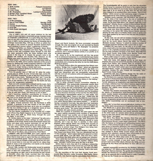 Various : Friends (LP, Comp, Smplr, Mon)