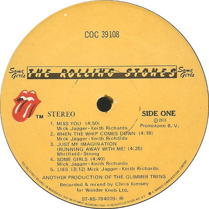 The Rolling Stones : Some Girls (LP, Album, 2nd)