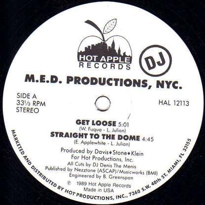 M.E.D. Productions, NYC : Get Loose (12", Promo)