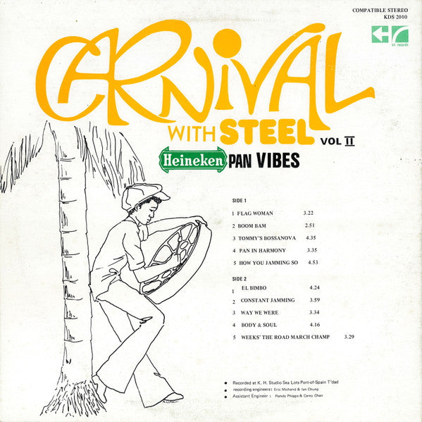 Pan Vibes Steel Orchestra : Heineken Pan Vibes (LP, Album)