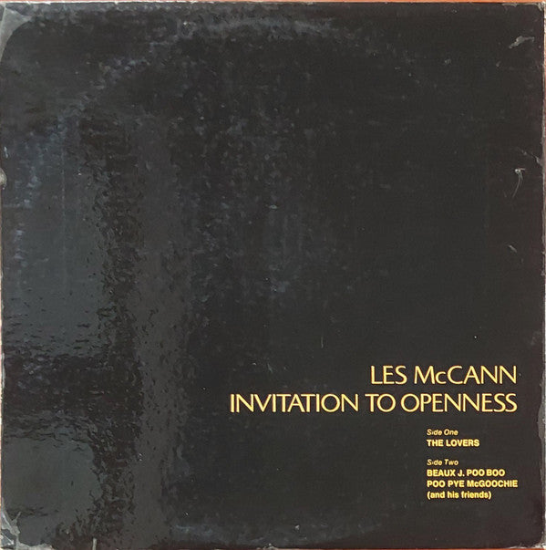 Les McCann : Invitation To Openness (LP, Album, PR )