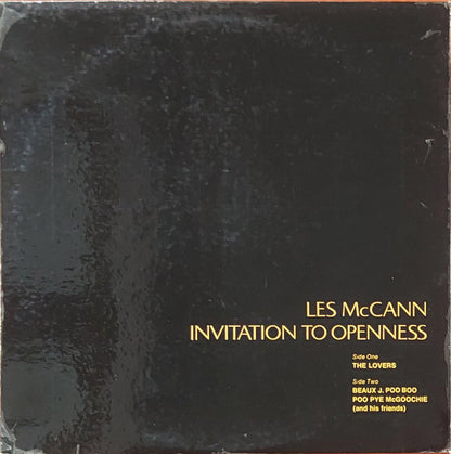 Les McCann : Invitation To Openness (LP, Album, PR )