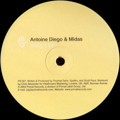 Antoine Diego & Midas (2) : Bring It EP (12", EP)